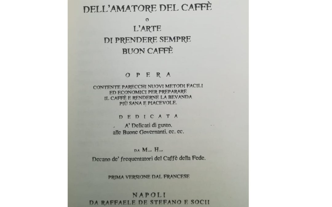 Manual of the perfect coffee lover from 1836
